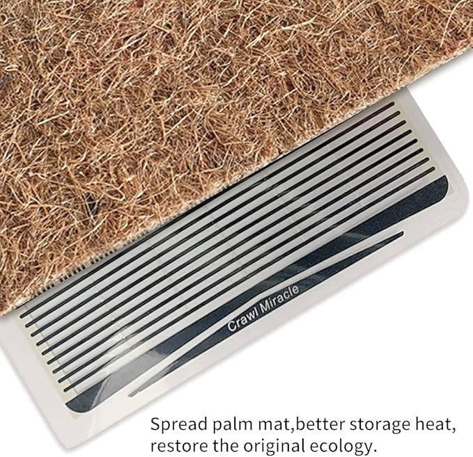 Reptile Heat Pad, Adjustable Temperature Control Lizard Terrarium Heating Mat for Small Animals Snake Turtle Bearded Dragon Gecko and Plant (5W) APlayfulBee