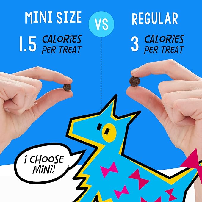 Crazy Dog Mini Train-Me! Training Treats 10 oz. Pouch, Chicken Flavor, with 500 Treats per Bag, Recommended by Dog Trainers - PAWPICO