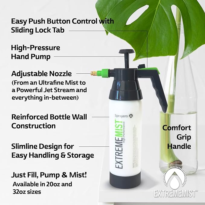 High-Performance Reptile Mister | Ultra-fine Amphibian Sprayer | Terrarium Humidity Fogger | Continuous Gentle Mister | Humidifier for Geckos, Chameleons, Turtles, & Lizards ExtremeMist