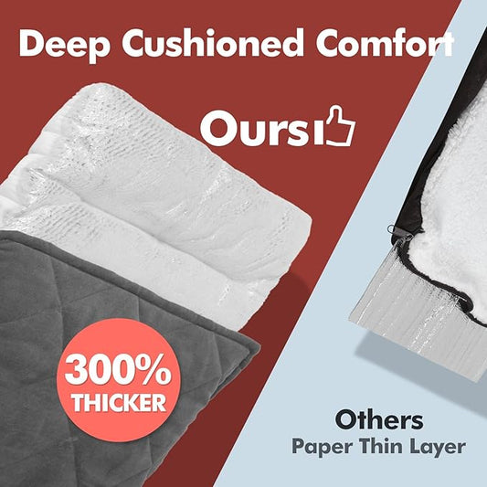 Mora Pets Self Heating Cat Bed Self Warming Cat Pad Ultra Warm Thermal Cat Mat Pet Bed 24 x 18 Inches with Removable Cover Outdoor Indoor for Cats and Small Dogs Machine Washable - PAWPICO