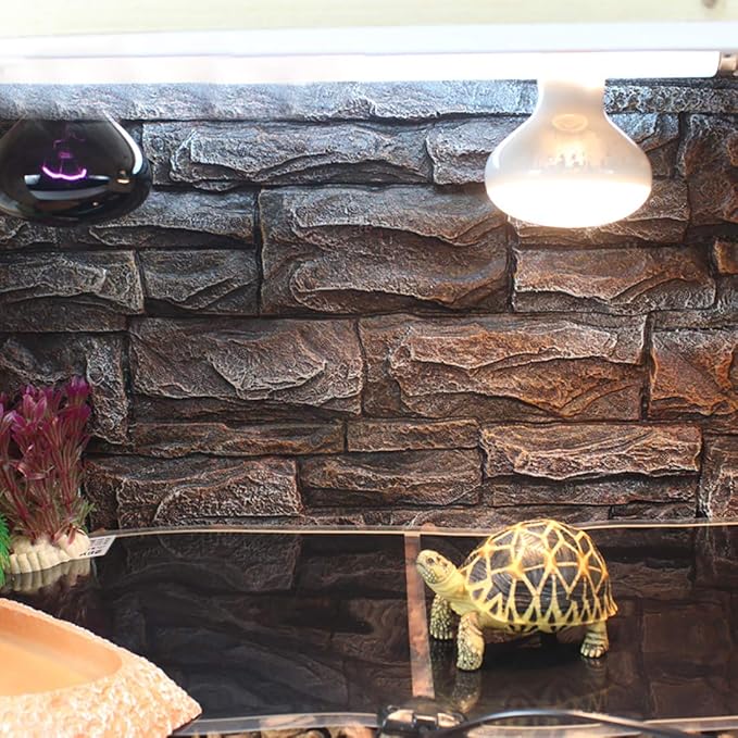 MQ Reptile Terrarium Heat Pad with LCD Digital Aquarium Thermometer, 6 x 11in Power Adjustment Under Tank Heater Mat for Pets, Small Animals, Seedling, 7W MQ