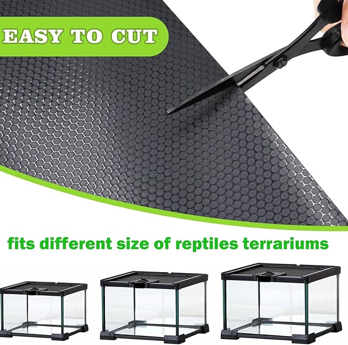Bearded Dragon Tank Accessories, Non-Adhesive Reptile Carpet Bedding Substrate for Terrarium, Reptile Mat Terrarium Liner Tank Flooring for Leopard Gecko, Snake, Lizard and Tortoise, 18x80 in XIEHUZA