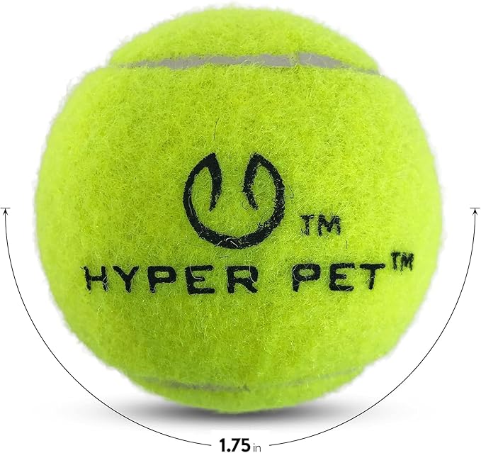 Hyper Pet MINI Tennis Balls for Dogs (Pet Safe Dog Ball for Exercise & Training, Interactive Toys work with Hyper Pet K9 Kannon MINI Launcher - 4 Pack MINI Green - PAWPICO