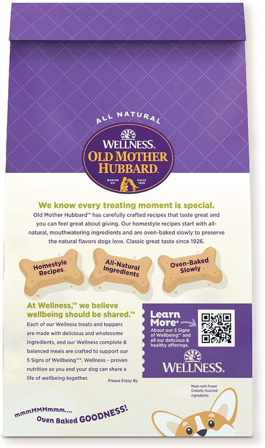 Old Mother Hubbard by Wellness Classic Just Vegg'N Natural Dog Treats, Crunchy Oven-Baked Biscuits, Ideal for Training, Mini Size, 20 ounce bag - PAWPICO