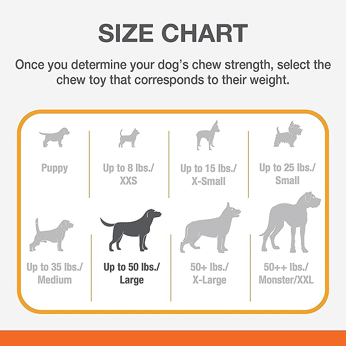 Nylabone Power Chew Classic Bone Chew Toy for Dogs, Durable Dog Toys for Aggressive Chewers, Chicken Flavor, Large/Giant - Up to 50 lbs. (2 Count) - PAWPICO