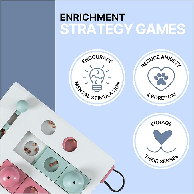TRIXIE Cat Activity Brain Mover, Strategy Game for Mental Stimulation, Interactive Play for Cats, Treat Dispenser, Cat Toy - PAWPICO