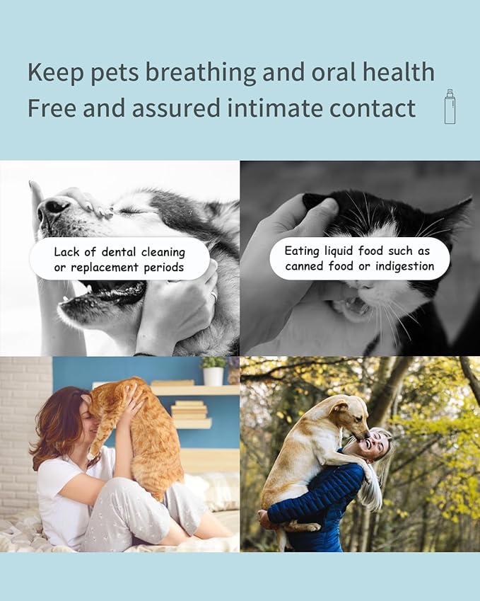 JUC Dog Breath Freshener for Dogs & Cats Teeth Cleaning Spray Dog Bad Breath Pet Oral Care Spray 4fl.oz JUCoralhealthexpertwithnumerouspatentsandtopcertificationsinvitesyoutoexploreouroralfreshnesssprayBrowseNow