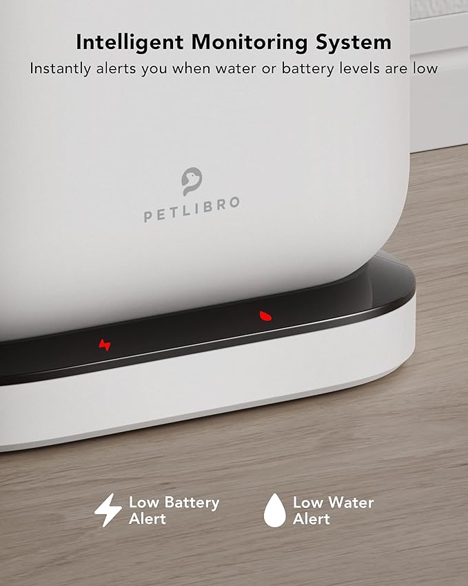 Bundle of PETLIBRO 2.5L/84oz Cat Water Fountain, Cordless Pet Water Fountain Battery Operated + PETLIBRO Replacement Filters, 4 Months Set of Filters 8 Count (Pack of 1) - PAWPICO