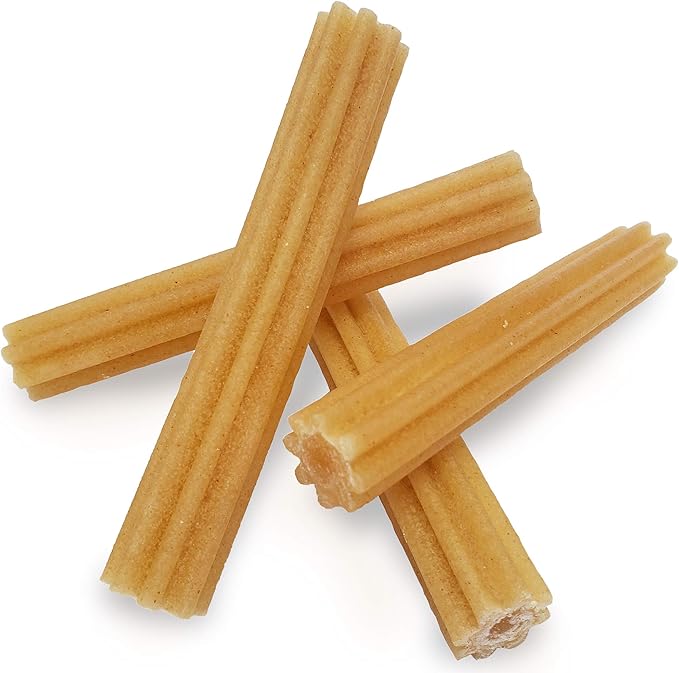 yaky CHURRO Himalaya Cheese Treats | Lactose Free | Gluten Free | Grain Free | USA MADE | for All Breeds | 4 CHURROs per Pouch | Original Cheese Flavor - PAWPICO