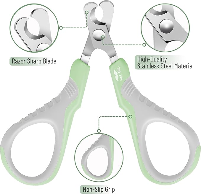 Mr. Pen- Cat Nail Clipper, Pastel Green, Cat Nail Trimmer, Cat Nail Clippers, Cat Claw Clippers, Cat Clippers for Nails, Pet Nail Clippers, Kitten Nail Clipper, Small Dog Nail Clipper Cat Claw Trimmer - PAWPICO