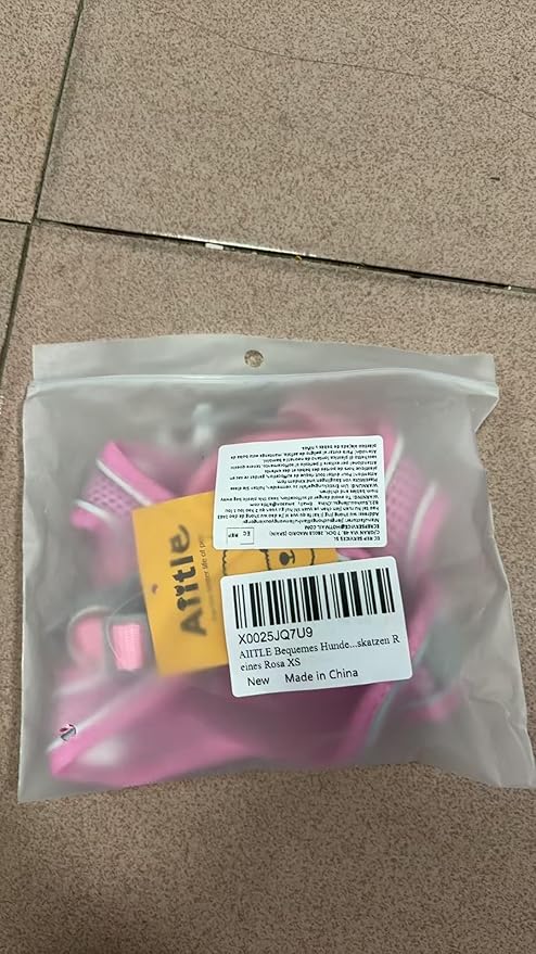 AIITLE Comfortable Dog Harness and Leash Set for Walking - Spring Step in Vest Harness,Reflective Bands, Adjustable No Pull Puppy Essentials, for Small Dogs and House Cats Pure Pink XS AIITLE-FORPETSBETTERLIFE