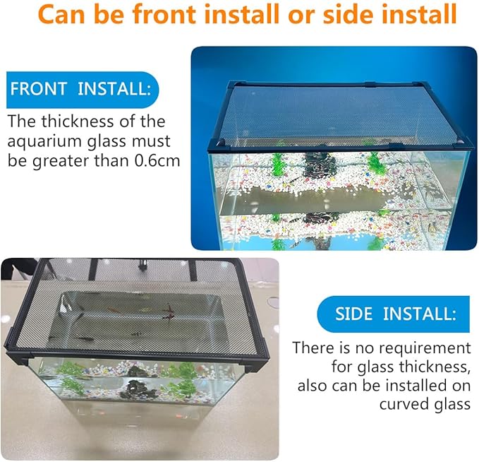 DIY Magnetic Fish Tank lid Cover Protective net (72''X26''(183X66cm) Keep Fish from Jumping Out Prevent Fish, Reptiles, Turtles JOOFAN