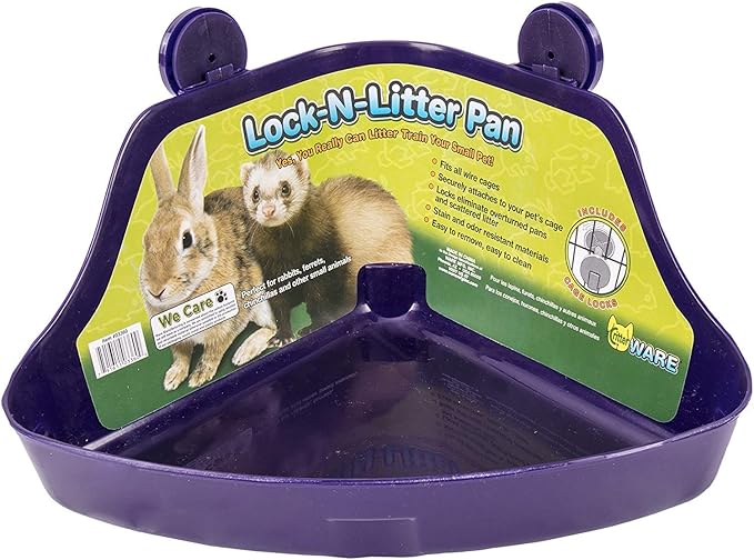 Ware Manufacturing (2 Pack) Plastic Lock-N-Litter Pan for Small Pets - Size Regular Ware+Manufacturing