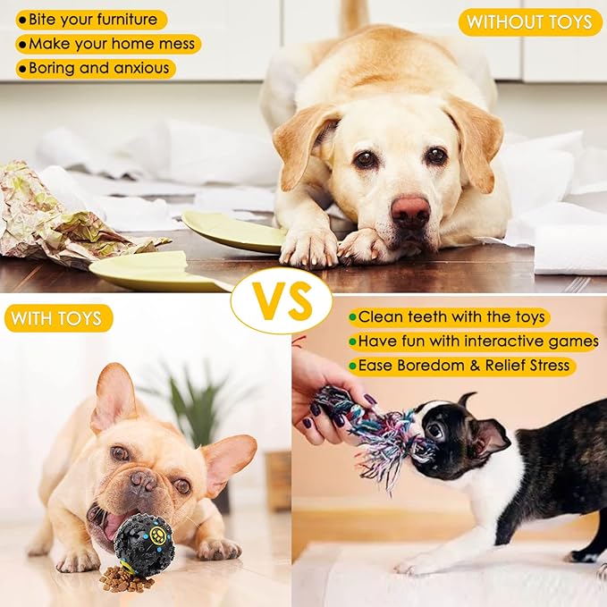 Dog Puppy Toys 25 Pack,Puppy Chew Toys for Fun and Teeth Cleaning,Dog Squeak Plush Toys, Squeaky Toy Balls, Tug of War Toys, Puppy Teething Toys, Dog Rope Toys Pack for Puppy to Small Dogs - PAWPICO