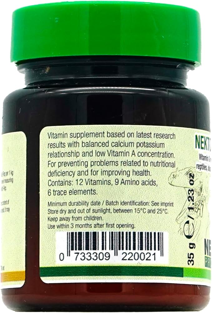Nekton Multi-Rep Vitamins and Minerals for all Reptiles, 35gm,white NEKTON