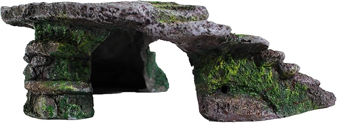 PENN-PLAX Reptology Shale Scape Step Ledge – Decorative Resin for Aquariums & Terrariums – Great for Reptiles, Amphibians, and Fish – Small Penn-Plax