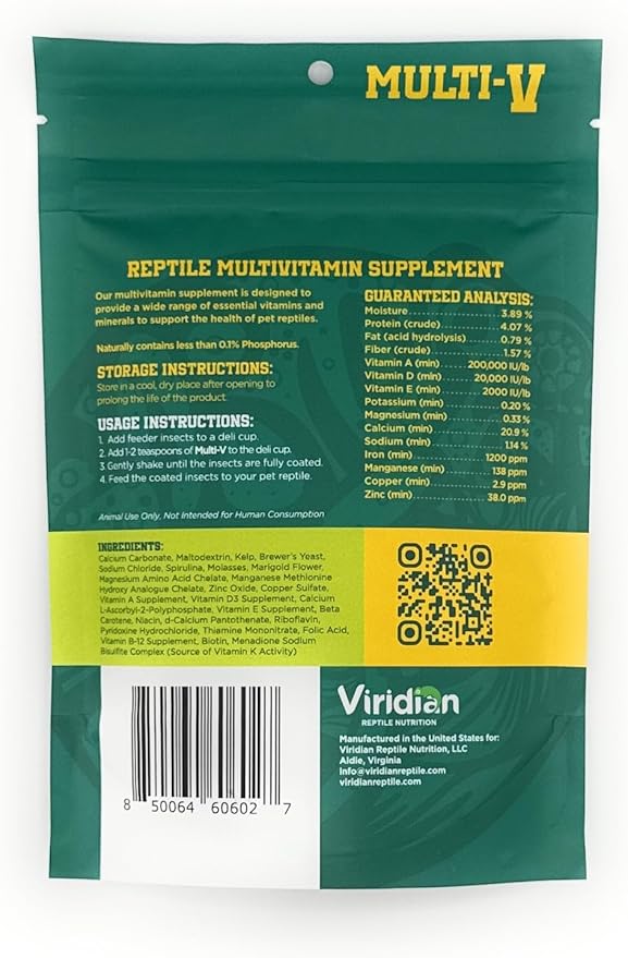 Viridian Reptile - Reptile Multivitamin Supplement (10, Ounces) PAWPICO