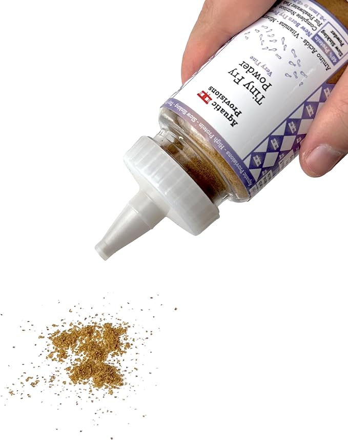 Tiny Fry Fish Food 1.76 oz, Fine Powder for Newborn Aquarium Fish AquaticProvisions