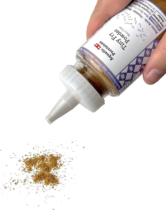 Tiny Fry Fish Food 1.76 oz, Fine Powder for Newborn Aquarium Fish AquaticProvisions