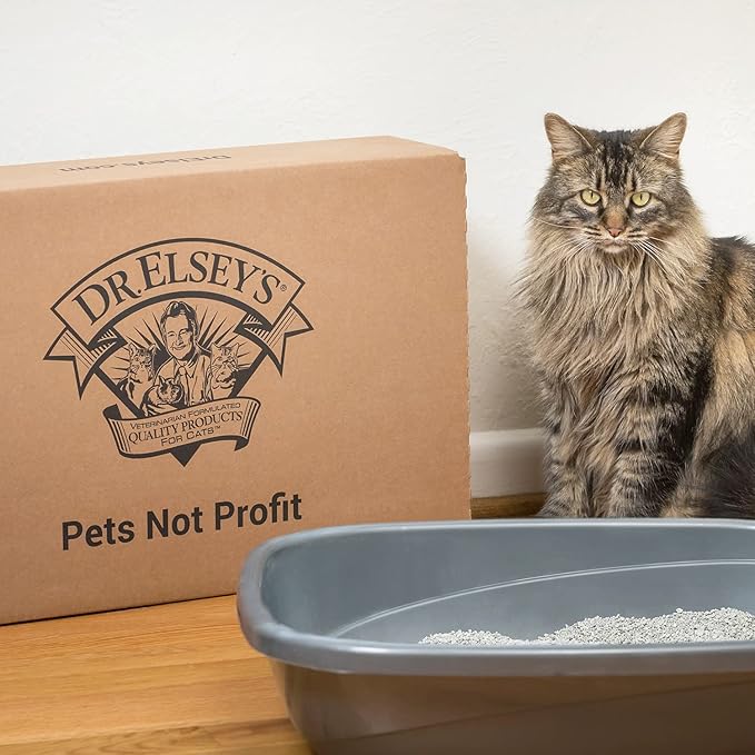 Dr. Elsey's Premium Clumping Cat Litter - Cat Attract - 99% Dust-Free, Low Tracking, Hard Clumping, Superior Odor Control, Natural Herbal Attractant, Unscented & Natural Ingredients, 40 lb - PAWPICO