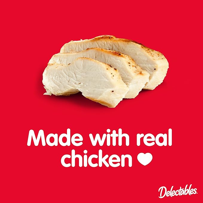 Hartz New Delectables Lickable Spoon Interactive Lickable Cat Treats for Quick & Easy Bonding, Chicken 32ct Hartz