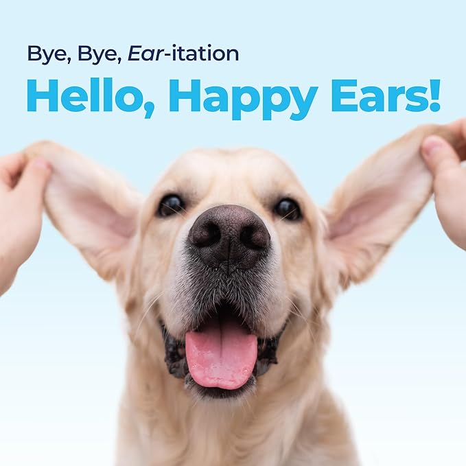 Vetnique Labs Oticbliss Ear Cleaner Wipes/Flushes for Dogs & Cats with Odor Control and Itch Relief Reduces Head Shaking - Clear The Ear VetniqueLabs