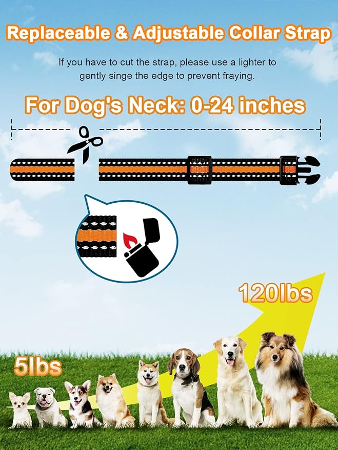 BOUSNIC Dog Shock Collar 2 Dogs (5-120Lbs) - 3300 ft Waterproof Training Collar for Dogs Large Medium Small with Rechargeable Remote, Beep (1-8) Vibration (1-16) and Humane Shock (1-99) Modes - PAWPICO