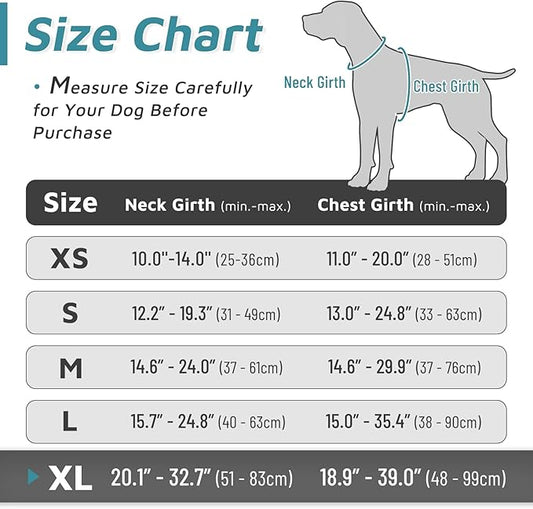 Eagloo Dog Harness Large Breed, No Pull Service Vest with Reflective Strips and Control Handle, Adjustable and Comfortable for Easy Walking, No Choke Pet Harness with 2 Metal Rings, Dark Green, XL GoExplorewithEagloo
