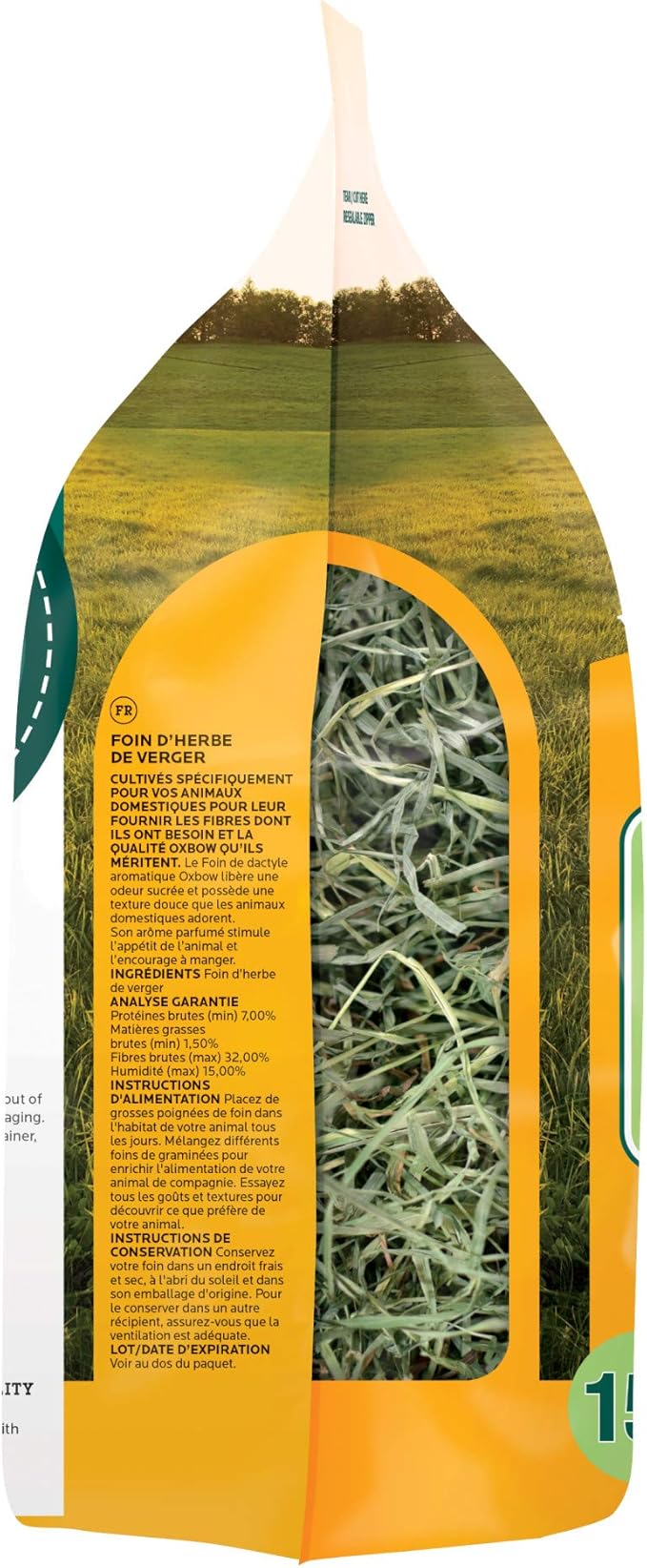 Oxbow Animal Health Orchard Grass Hay - All Natural Grass Hay for Chinchillas, Rabbits, Guinea Pigs, Hamsters & Gerbils - 15 oz. OxbowAnimalHealth