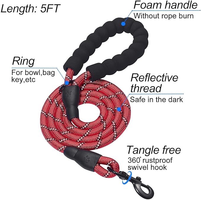 Dog Harness Step-in Breathable Puppy Cat Dog Vest Harnesses for Small Medium Dogs Red - PAWPICO