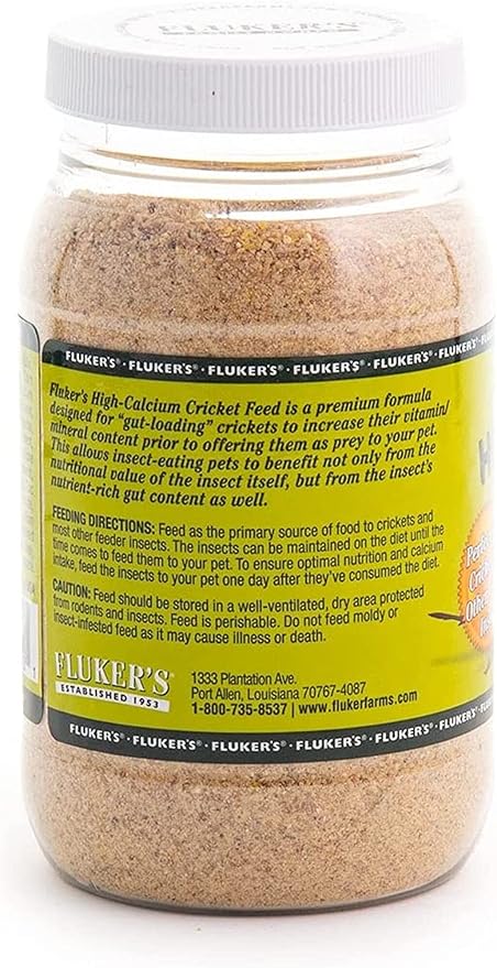 DBDPet Fluker's High Calcium Cricket Diet 11.5oz - Includes Attached Pro-Tip Guide DBDPet