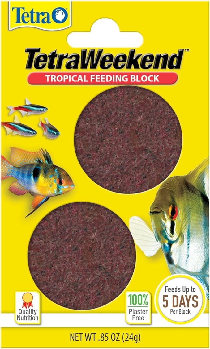 Tetra Weekend and Vacation Feeder Slow-Release Fish Food for Tropical Fish 0.85 Ounce (Pack of 1) ( Packaging may vary ) Tetra