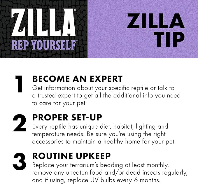 Zilla Cricket Glow Powder — add to Reptile Food for a Fun Twist, More exciting Than Plain Calcium Powder! Fluoresces Under Black Light, Ideal for Insectivores, 4 Ounces Zilla