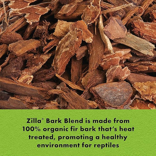 Zilla Bark Blend, Organic Fir Bark for Tropical and Forest Habitats, 24 Quarts Zilla