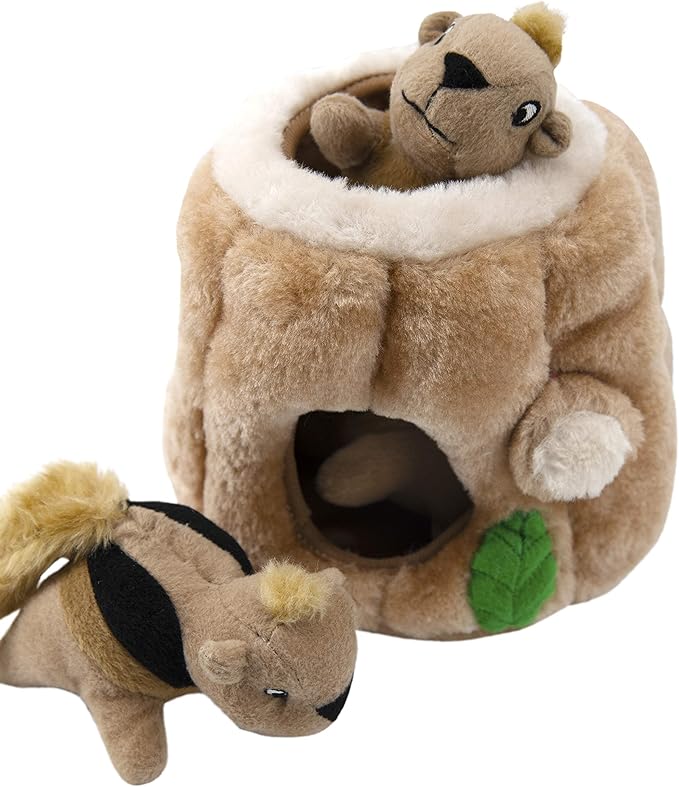 Outward Hound Hide A Squirrel Plush Dog Toy Puzzle, Medium - PAWPICO