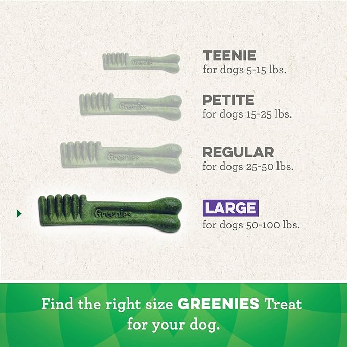 Greenies Original Large Natural Dental Care Dog Treats, 36 oz. Pack (24 Treats) - PAWPICO