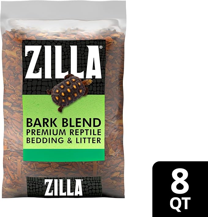 Zilla Bark Blend, Organic Fir Bark for Tropical and Forest Habitats, 8 Quarts Zilla
