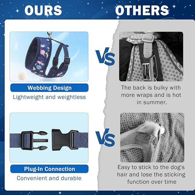 SCENEREAL Small Dog Harness Collar and Leash Set, Adjustable No Pull Pet Harnesses, No Chock Soft Mesh Step in Vest for Doggie Puppy Medium Dogs Cats Girl or Boy,Chihuahua, Yorkie, Outdoor Walking SCENEREAL
