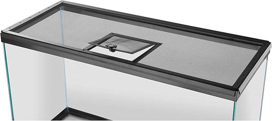 Zilla Pet Reptile Terrarium Fresh Air Screen Cover with Hinged Door 30" x 12" Zilla