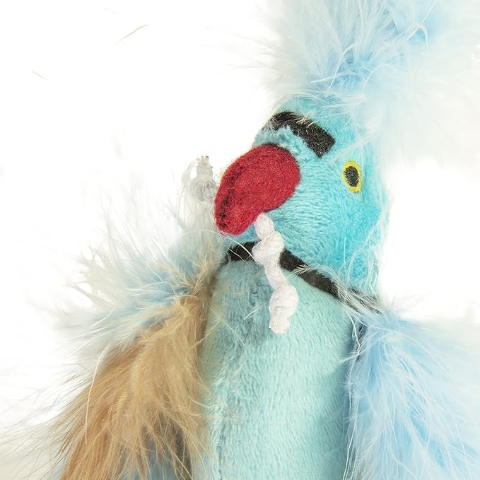 Petlinks HappyNip Blue Beauty Plush Cat Toy, Contains Silvervine & Catnip - Blue, One Size - PAWPICO