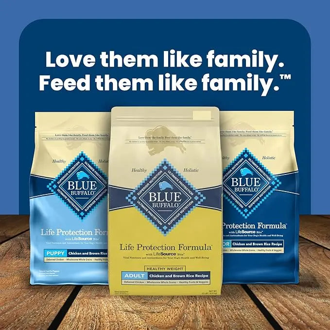 Blue Buffalo Life Protection Formula Healthy Weight Adult Dry Dog Food, Supports an Ideal Weight, Made with Natural Ingredients, Chicken & Brown Rice Recipe, 5-lb Bag - PAWPICO