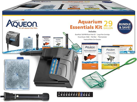 Aqueon Fish Tank Aquarium Essentials Starter Kit for 29 Gallon Tanks Aqueon