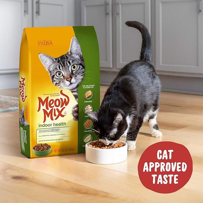 Meow Mix Indoor Formula Dry Cat Food, 3.15 Pound Bag (Pack of 4) - PAWPICO