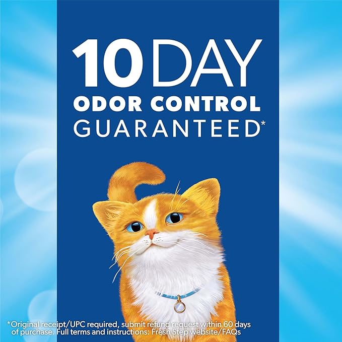 Fresh Step Odor Shield Clumping Litter With Febreze Freshness, Continuous Cat Litter Odor Eliminator, 14 lb. Box - PAWPICO