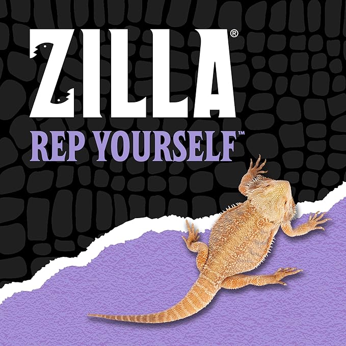 Zilla Reptile Munchies, Omnivore Mix with Calcium, Dehydrated and Sun Dried Vegetables and Insects, Natural with Added Calcium, Resealable Bag 4 oz. Zilla