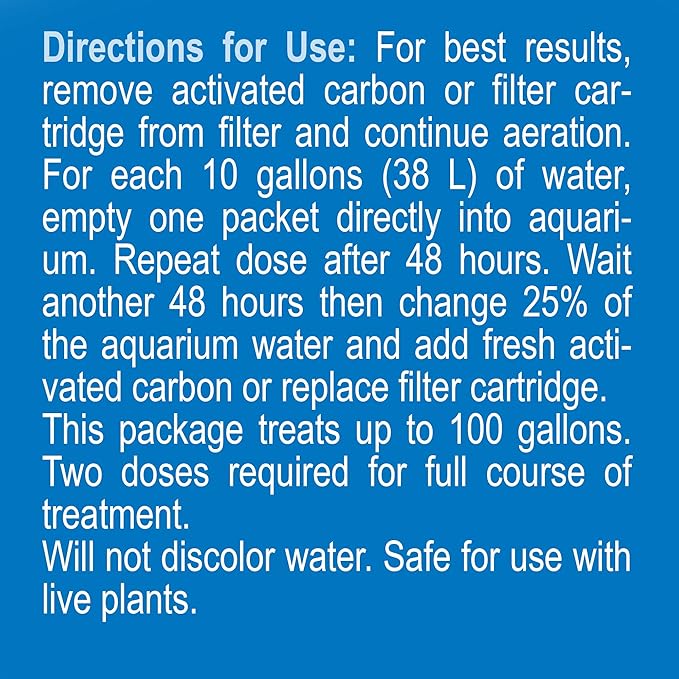 API GENERAL CURE Freshwater and Saltwater Fish Powder Medication 10-Count Box API