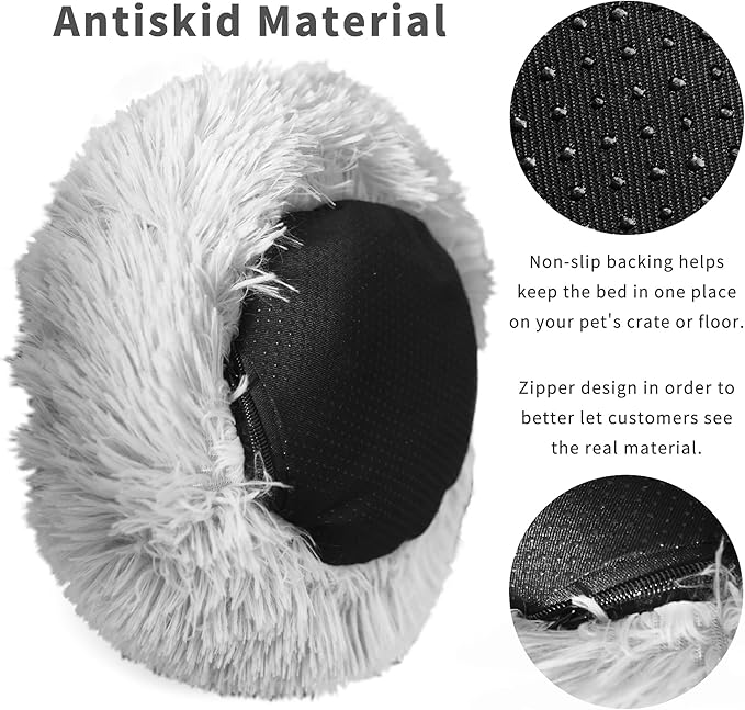 Bunny Bed Rabbit Hideout Large Soft & Comfortable Small Animal Bedding Cozy Bed Mat Warm Hideaway Cage Accessories for Guinea Pig Light Grey - PAWPICO