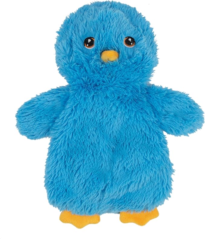 Best Pet Supplies Chicken Crinkle Plush Dog Toys for Interactive Play, Puppy and Senior Indoor Play, Colorful Chicken Toy Shape, Cute and Cuddly - Crinkle Chicken (Blue) - PAWPICO