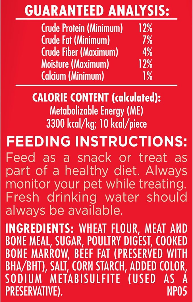 Milk-Bone MaroSnacks Dog Treats, Beef, 15 Ounce (Pack of 6) with Real Bone Marrow and Calcium - PAWPICO