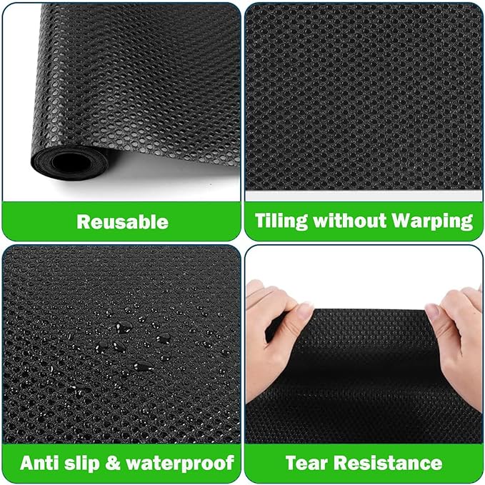 Bearded Dragon Tank Accessories, Non-Adhesive Reptile Carpet Bedding Substrate for Terrarium, Reptile Mat Terrarium Liner Tank Flooring for Leopard Gecko, Snake, Lizard and Tortoise, 18x80 in XIEHUZA